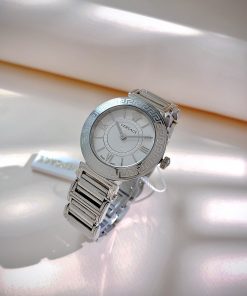 Đồng hồ Versace Tribute nữ mặt trắng dây kim loại Rep 11  (1)