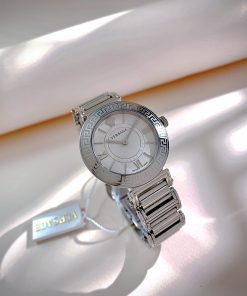 Đồng hồ Versace Tribute nữ mặt trắng dây kim loại Rep 11  (1)