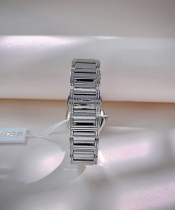 Đồng hồ Versace Tribute nữ mặt trắng dây kim loại Rep 11  (1)