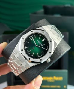 Đồng hồ Audemars Piguet chế tác Royal Oak 15202ST Jumbo mặt xanh lá ZF 39mm (2)