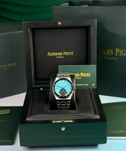 Đồng hồ Audemars Piguet chế tác Royal Oak Tourbillon màu xanh Tiffany 41mm (13)