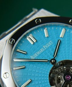 Đồng hồ Audemars Piguet chế tác Royal Oak Tourbillon màu xanh Tiffany 41mm (13)