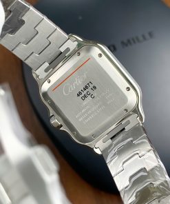 Đồng hồ Cartier Santos WSSA0064 Replica 11 mặt số nâu nhà máy BV (1)