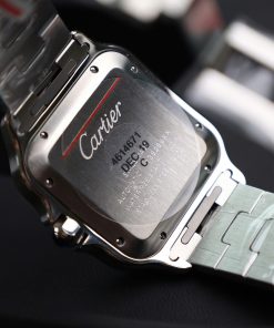 Đồng hồ Cartier chế tác Santos mặt số xám nhà máy BV cao cấp nhất (1)