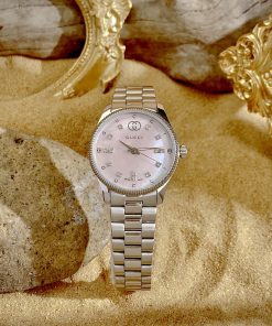 Đồng hồ Gucci nữ cọc số đính đá mặt khảm trai Like Auth 29mm