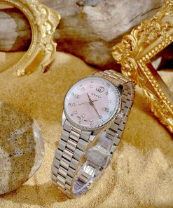 Đồng hồ Gucci nữ cọc số đính đá mặt khảm trai Like Auth 29mm