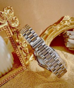 Đồng hồ Gucci nữ dây kim loại mặt hồng cá tính Like Auth 29mm