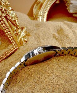 Đồng hồ Gucci nữ dây kim loại mặt hồng cá tính Like Auth 29mm