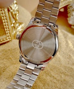 Đồng hồ Gucci nữ dây kim loại mặt hồng cá tính Like Auth 29mm