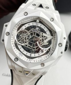 Đồng hồ Hublot Big Bang Sang Bleu ll vỏ gốm trắng Rep 11 cao cấp 45mm (2)