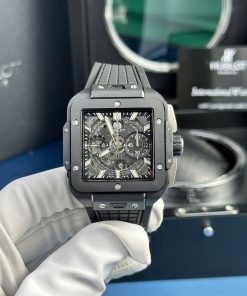 Đồng hồ Hublot Square Bang Unico gốm đen Rep 11 nhà máy BBF 42mm (1)