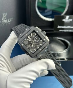 Đồng hồ Hublot Square Bang Unico gốm đen Rep 11 nhà máy BBF 42mm (1)