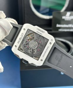Đồng hồ Hublot Square Bang Unico gốm đen Rep 11 nhà máy BBF phiên bản sao chép chuẩn 1:1 chạy đầy đủ chức năng.