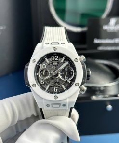 Đồng hồ Hublot nam Rep 11 Big Bang Unico White Ceramic nhà máy BBF 42mm (2)