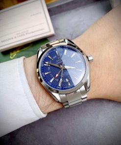Đồng hồ Omega aqua terra chronoeter summer cọc số dạ quang fake 11 41mm (1)