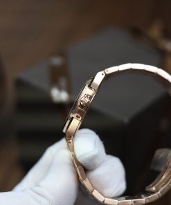 Đồng hồ Patek Philippe Nautilus 7118R đính đá mặt màu tím Rep 11 32mm (7)