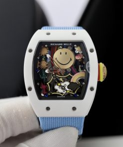 Đồng hồ Richard Mille Rep 11 RM88 Smiley dây dù màu xanh dương 42mm (1)