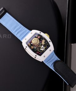 Đồng hồ Richard Mille Rep 11 RM88 Smiley dây dù màu xanh dương 42mm (1)