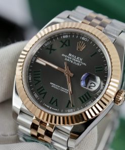 Đồng hồ Rolex Date Just 3235 Clean giá rẻ Wimbledon Fake 11 41mm (2)