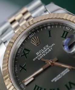 Đồng hồ Rolex Date Just 3235 Clean giá rẻ Wimbledon Fake 11 41mm (2)