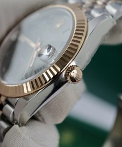 Đồng hồ Rolex Date Just 3235 Clean giá rẻ Wimbledon Fake 11 41mm (2)