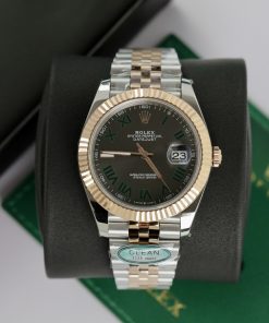Đồng hồ Rolex Date Just 3235 Clean giá rẻ Wimbledon Fake 11 41mm (2)
