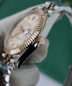 Đồng hồ Rolex Date Just 3235 Clean giá rẻ cọc số đính đá Fake 11 41mm (8)
