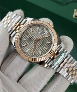 Đồng hồ Rolex Date Just 3235 Clean giá rẻ mặt nếp gấp Fake 11 41mm (8)