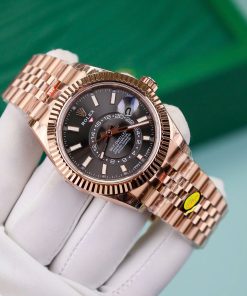 Đồng hồ Rolex Rep 11 Sky Dweller dây Jubilee mặt số xám 42mm (9)
