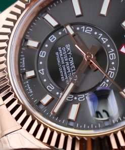 Đồng hồ Rolex Rep 11 Sky Dweller dây Jubilee mặt số xám 42mm (9)