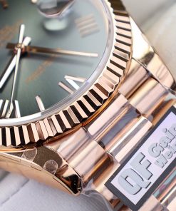 Đồng hồ Rolex chế tác Day-Date mặt số Ombre xám nhà máy QF 185 grams 40mm (1)