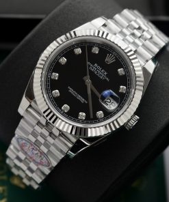 Đồng hồ Rolex nam Rep 11 DateJust 3235 Clean cọc số đính đá 41mm (4)