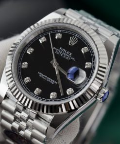 Đồng hồ Rolex nam Rep 11 DateJust 3235 Clean cọc số đính đá 41mm (4)
