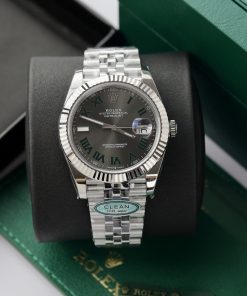 Đồng hồ Rolex nam Rep 11 DateJust 3235 Clean mặt Wimbledon 41mm (2)