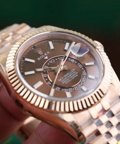 Đồng hồ Rolex nam Rep 11 Sky Dweller dây Jubilee mặt Chocolate 42mm (1)