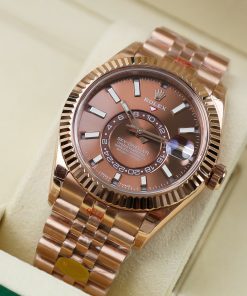 Đồng hồ Rolex nam Rep 11 Sky Dweller dây Jubilee mặt Chocolate 42mm (1)