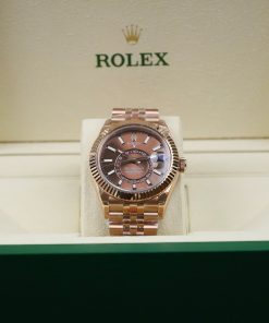 Đồng hồ Rolex nam Rep 11 Sky Dweller dây Jubilee mặt Chocolate 42mm (1)
