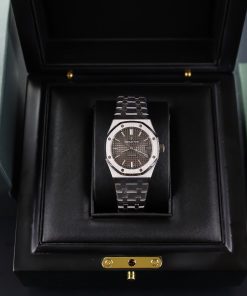 Đồng hồ Audemars Piget Royal Oak Rep 11 mặt xám nhà máy APS 37mm (4)