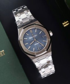 Đồng hồ Audemars Piget Royal Oak Rep 11 mặt xanh dương nhà máy APS 37mm (5)
