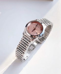 Đồng hồ Gucci G-Timeless nữ mặt hồng dây thép Like Auth 28mm