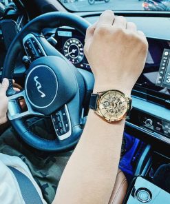 Đồng hồ Guess nam GW0389G2 dây da 6kim Like Auth 42mm