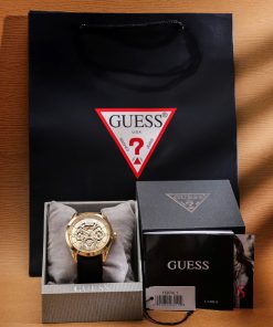 Đồng hồ Guess nam GW0389G2 dây da 6kim Like Auth 42mm