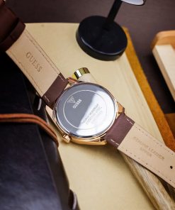 Đồng hồ Guess nam GW0389G8 dây da nâu 6kim Like Auth 42mm