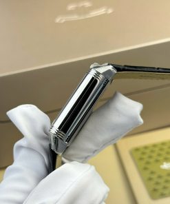 Đồng hồ Jaeger LeCoultre Master Reverso 2 mặt màu đen trắng Rep 11 cao cấp MGF 30x40mm (2)