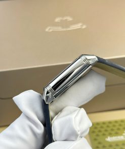 Đồng hồ Jaeger LeCoultre Master Reverso 2 mặt màu xanh trắng Rep 11 MGF 30x40mm (2)