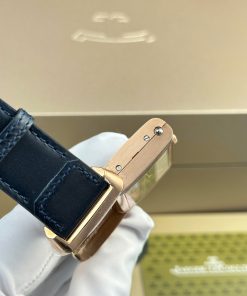 Đồng hồ Jaeger LeCoultre Master Reverso 2 mặt màu xanh trắng Rep 11 cao cấp 30x40mm (2)