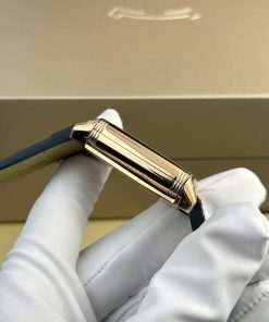 Đồng hồ Jaeger LeCoultre Master Reverso 2 mặt màu xanh trắng Rep 11 cao cấp 30x40mm (2)
