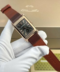Đồng hồ Jaeger LeCoultre Master Reverso Rep 11 cao cấp 2 mặt màu trắng xám MGF 30x40mm (2)