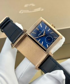 Đồng hồ Jaeger LeCoultre Master Reverso Rep 11 cao cấp mặt xanh blue 30x40mm (2)