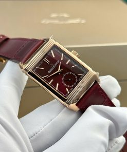 Đồng hồ Jaeger LeCoultre Master Reverso Replica 11 màu đỏ mận 30x40mm (2)